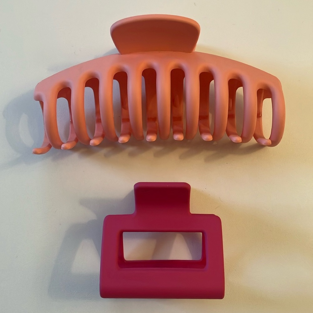 J. Crew Factory Pink Hair Clip Accessories Set of 2